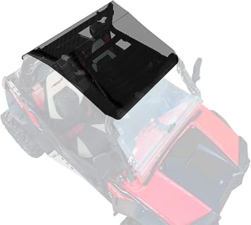 SuperATV Dark Tinted Roof for 2012+ Polaris RZR 570 | Increases Visibility | Made of 1/4" Polycarbonate | Keeps out Sun, Rain, & Debris | Sealed Edges | Rattle-Free Fit | USA Made